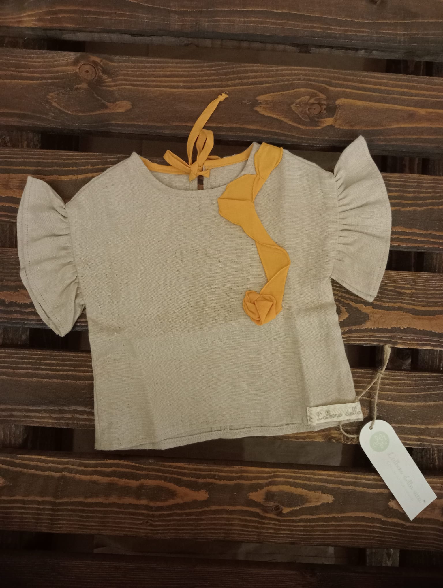 T-shirt blusa bambina arancia