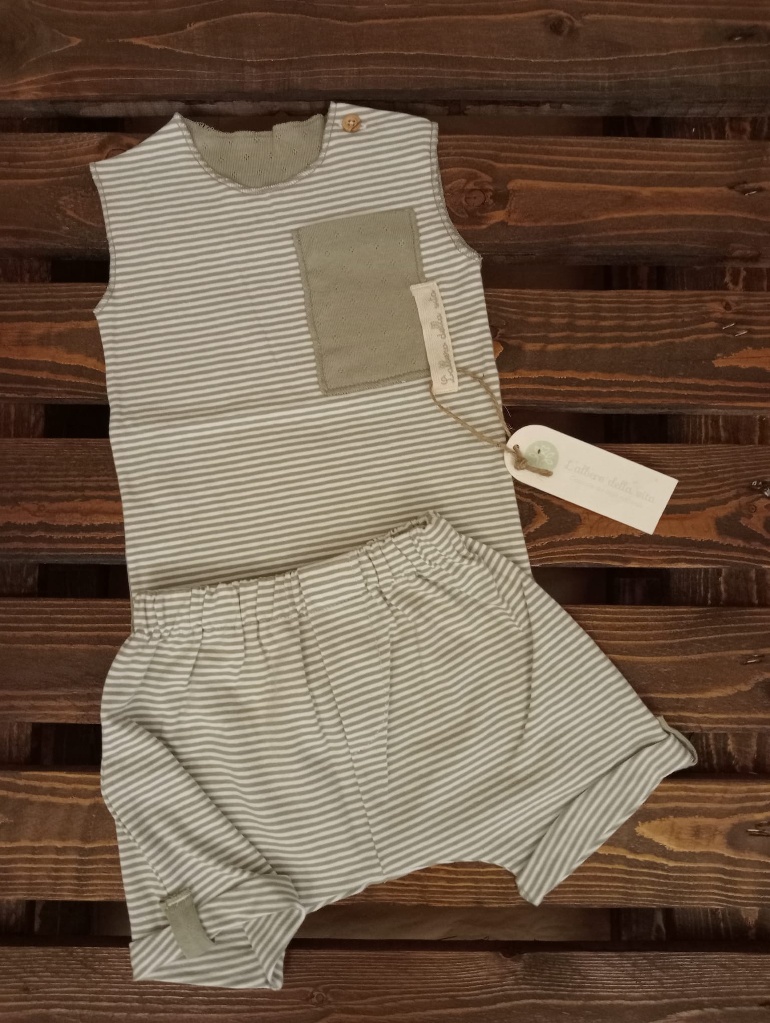 Completo bambino canotta e pantaloncino jersey