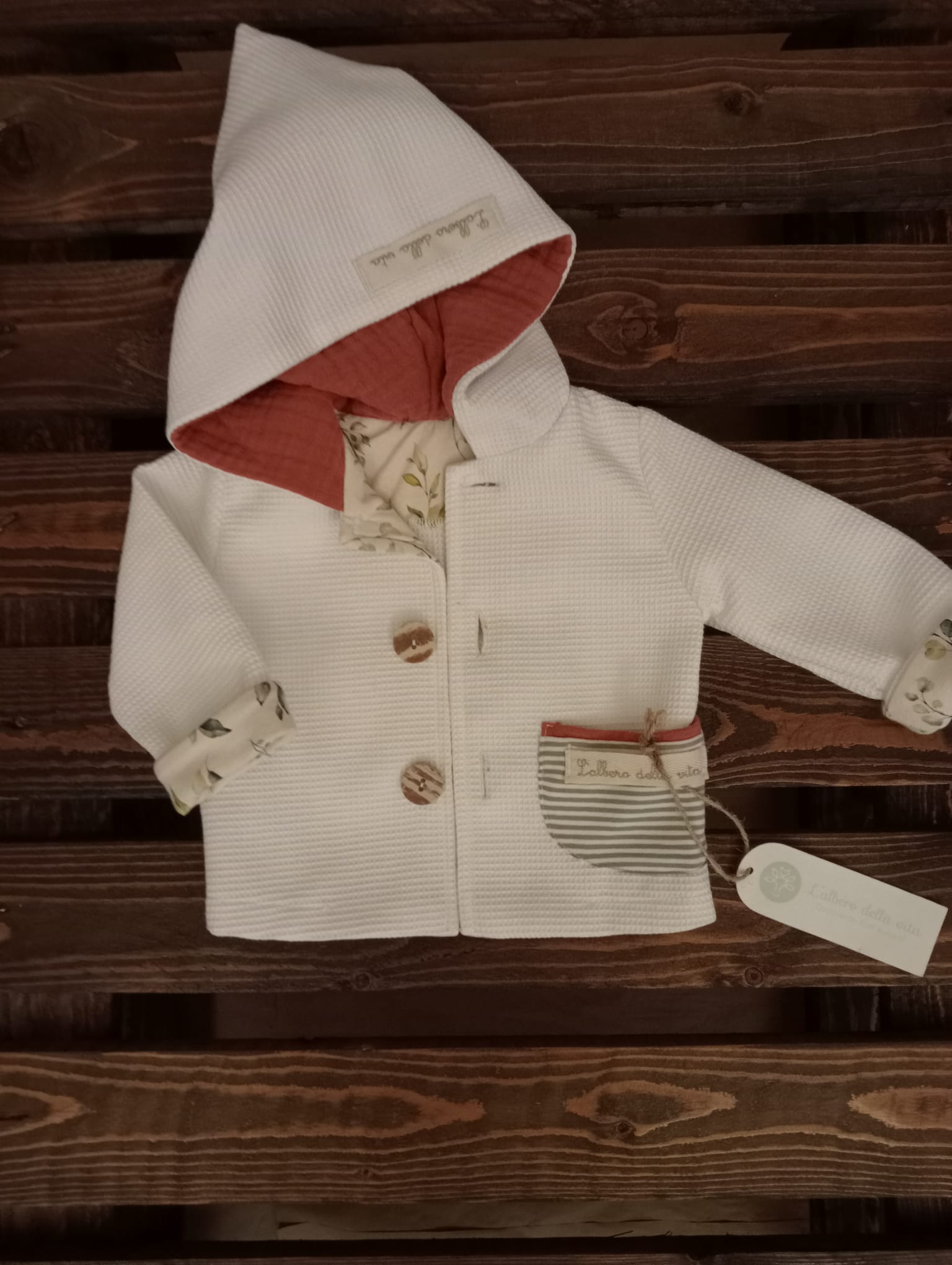 Giacchino bambino nido d'ape
