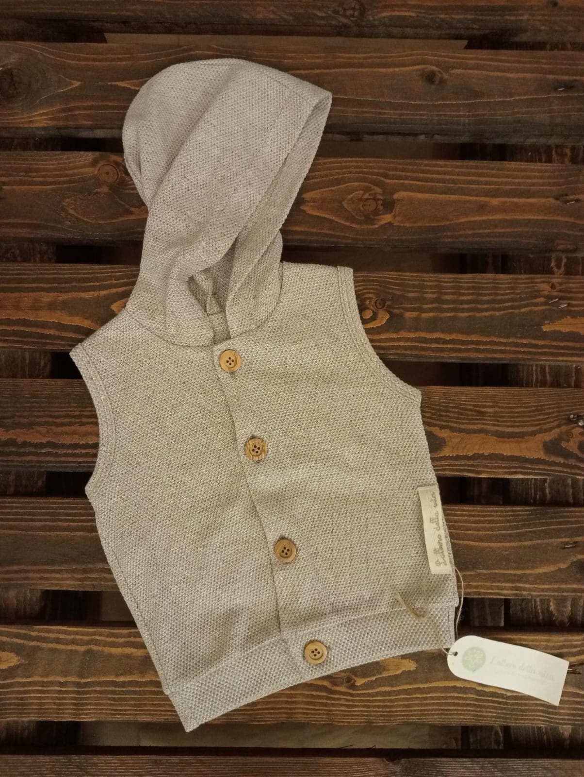 Gilet bambino con cappuccio