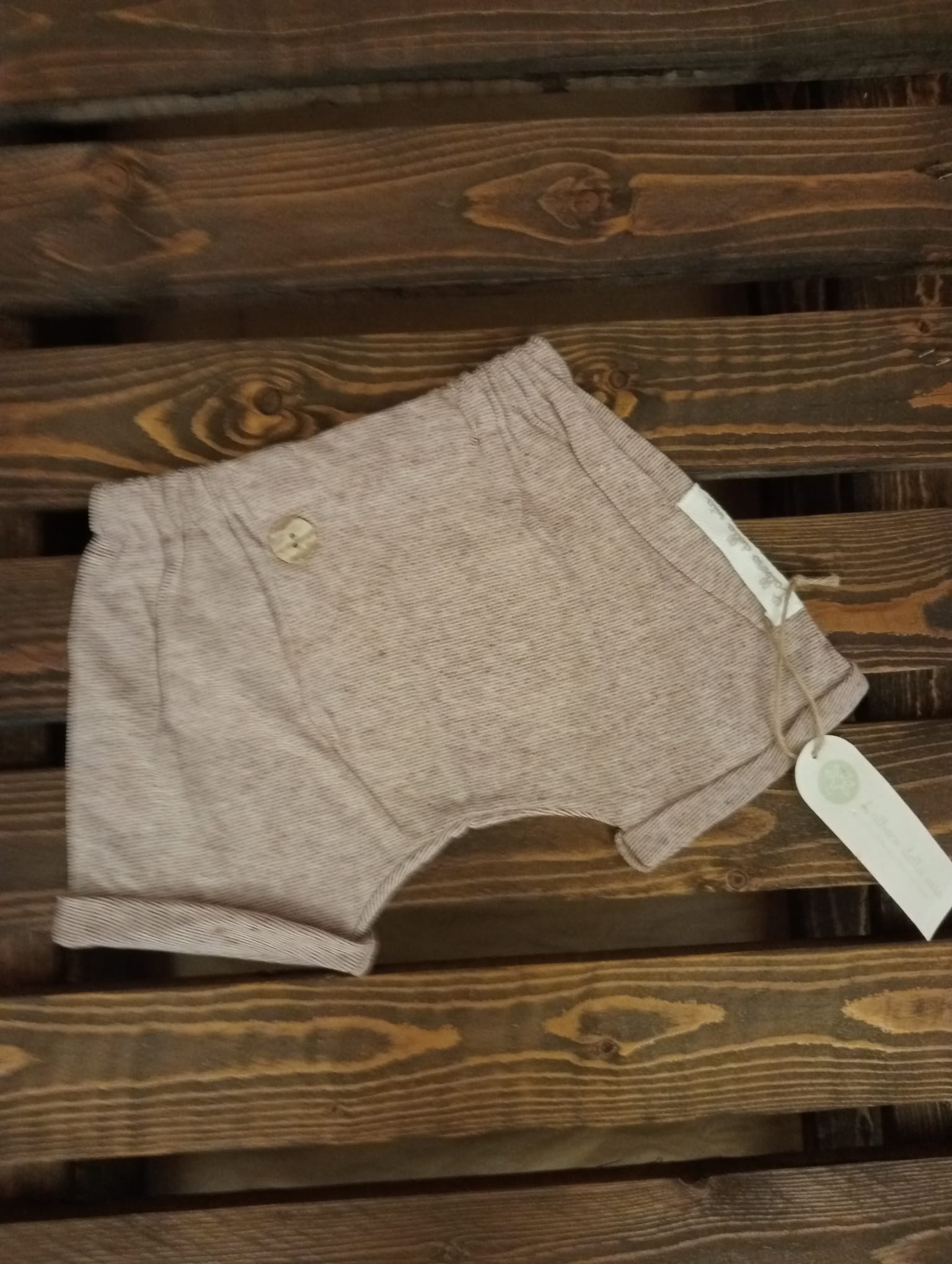 Pantaloncino bambino asimmetrico calathea