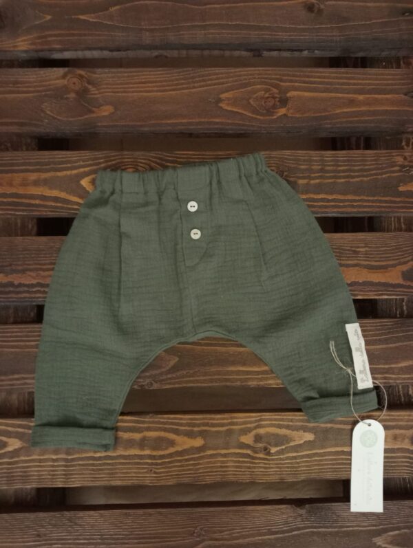 Pantalone bambino muschio