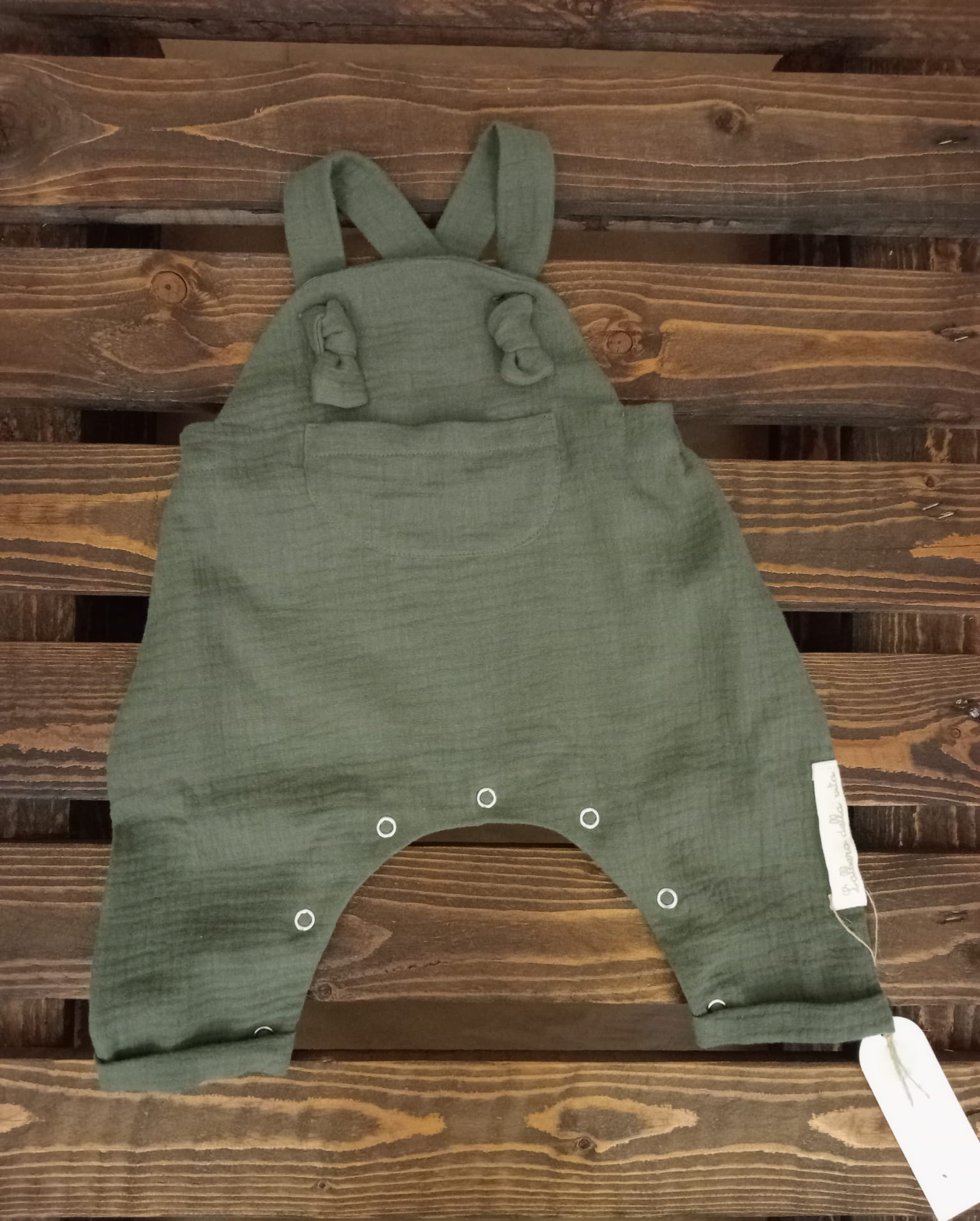 Salopette bambino muschio