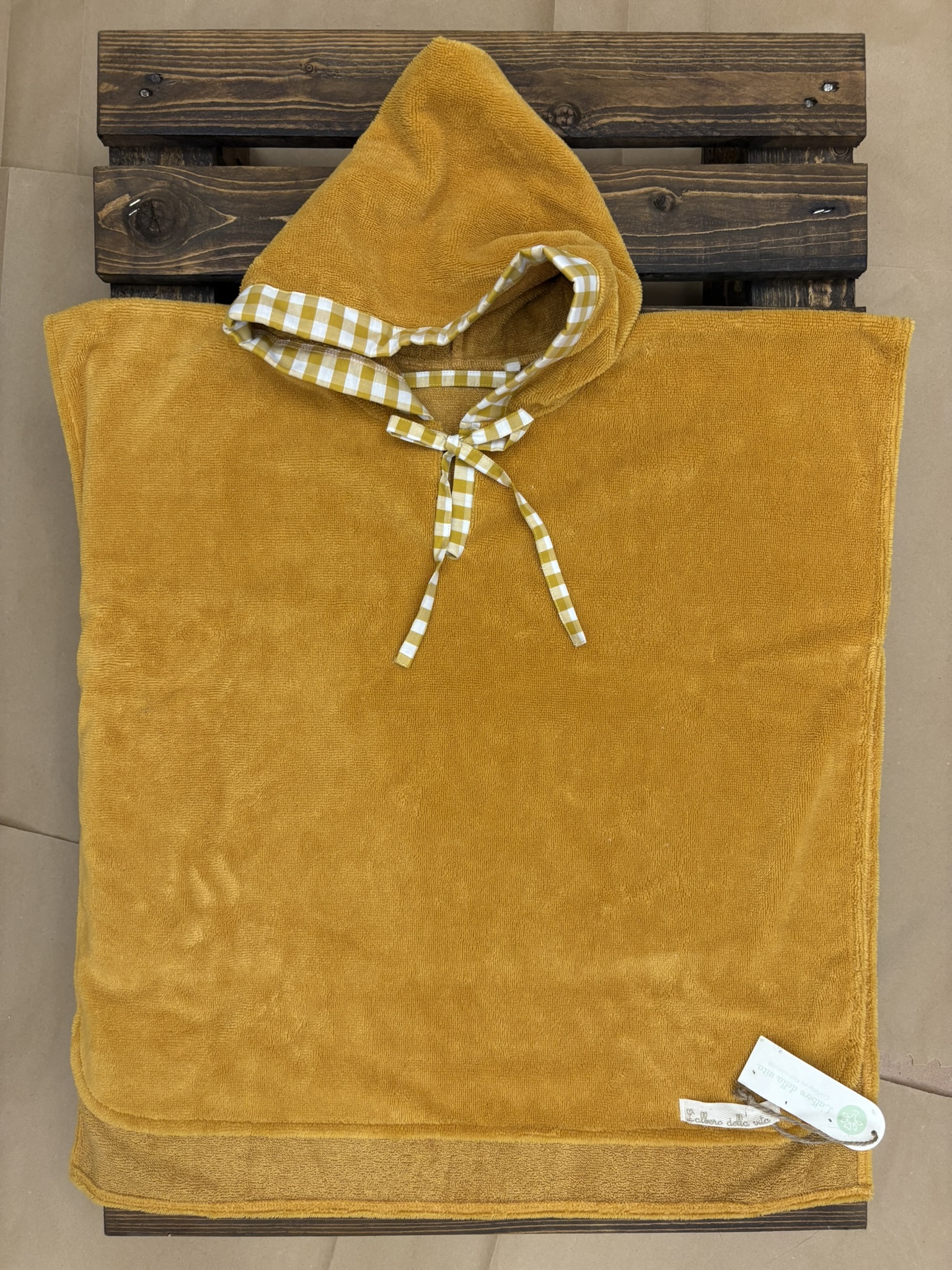 Poncho in spugna di bambù